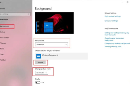 Change wallpaper automatically on Windows 11