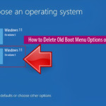 Delete Old Boot Menu Options on Windows 11