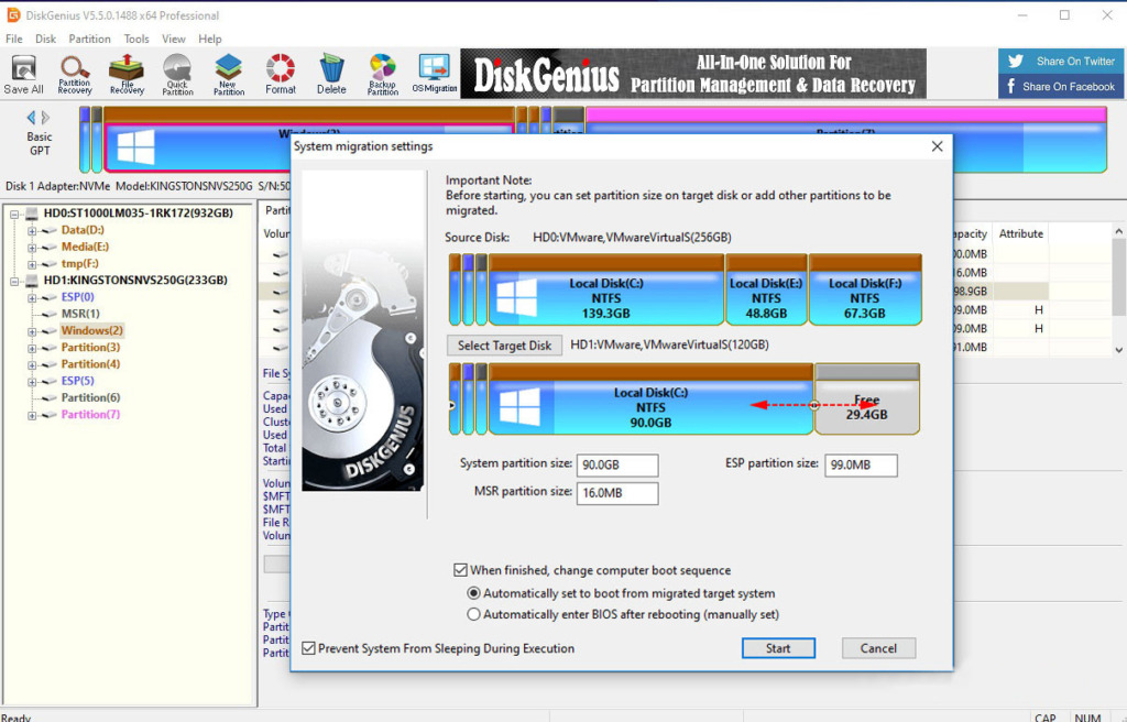 Steps to move Windows to a new hard drive (SSD/HDD)