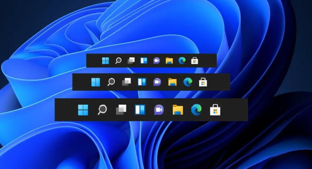 change Taskbar size on Windows 11