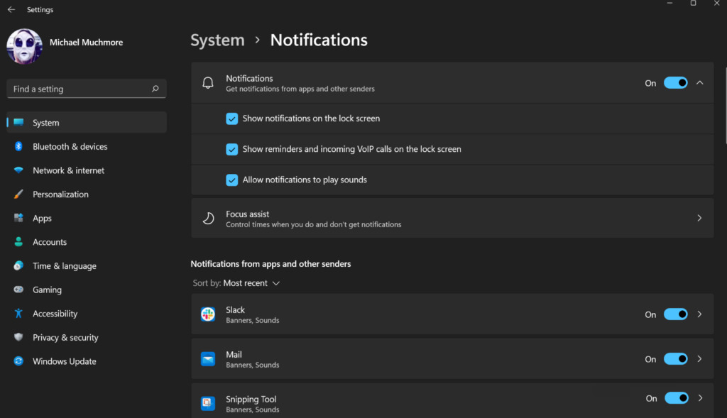 Silence Windows Notifications for Performance