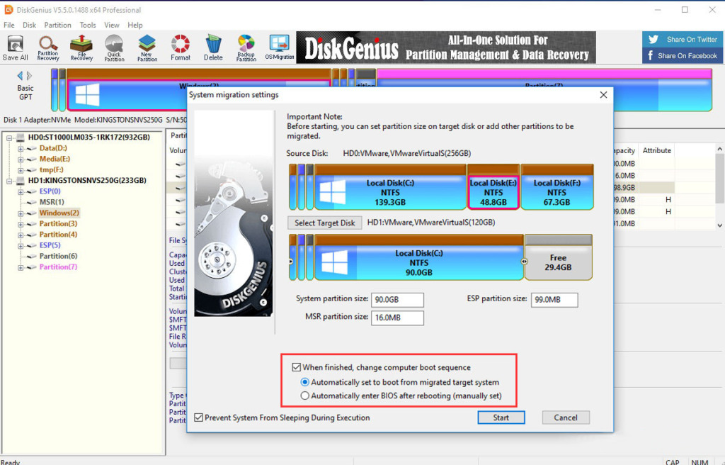 move Windows to a new hard drive (SSD/HDD)