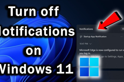 Turn off notifications Windows 11