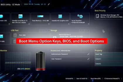 Boot Menu Asus