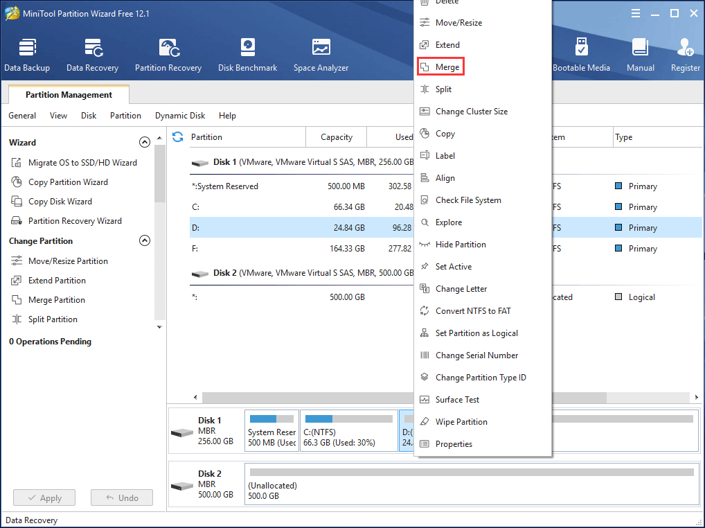 merge partition