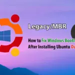 Fix Windows Bootloader Dual Boot Ubuntu