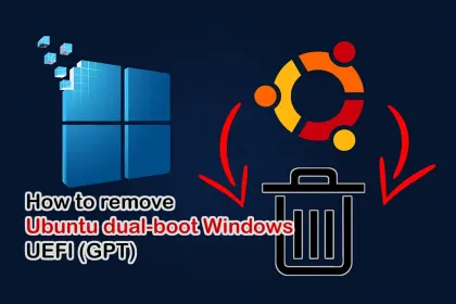 remove Ubuntu dual-boot Windows