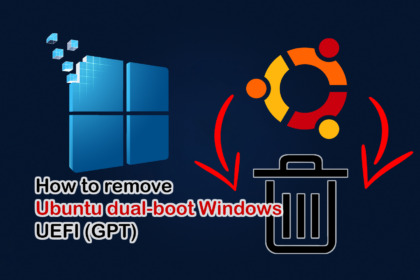 remove Ubuntu dual-boot Windows