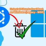 Uninstall Ubuntu Dual Boot Legacy MBR
