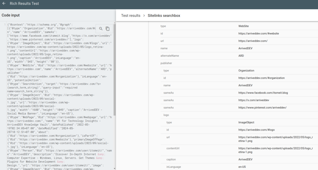 Verify Social Schema Configuration