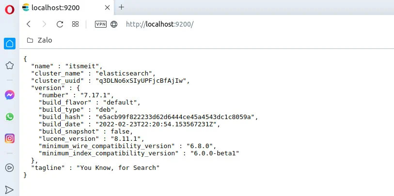 Check Elasticsearch running status