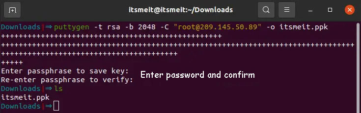 How to generate ssh keys in Ubuntu 22.04 | 20.04 & Linux Create a PPK file using 2048-bit encryption