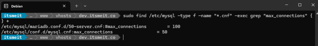 finding max_connections from a CNF file.