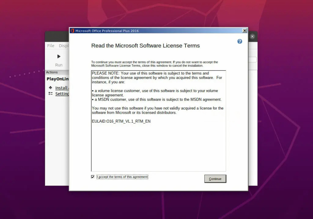 confirm install