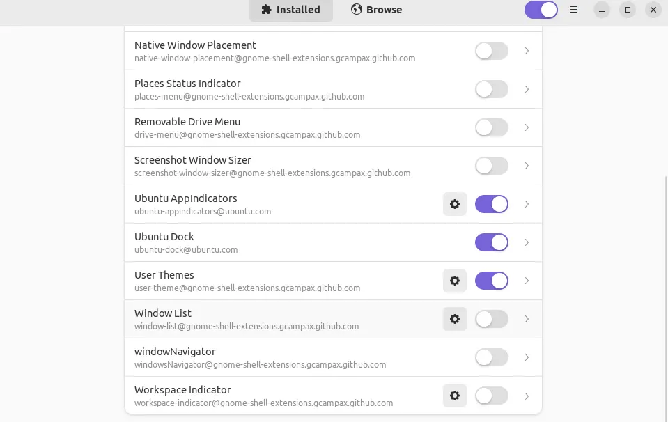 setup option