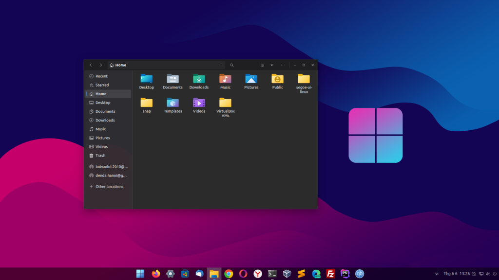 Windows 11 themes Ubuntu