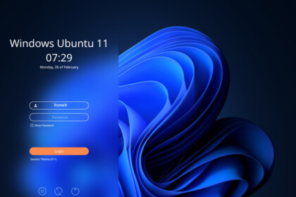 wubuntu ogin screen