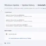 Uninstall Update Windows 11