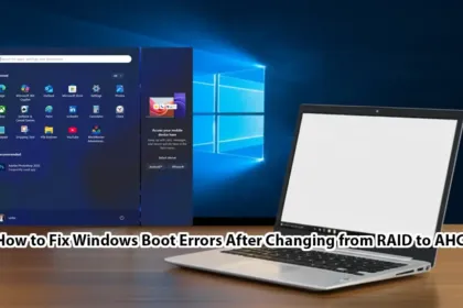 Windows won't boot after RAID to AHCI