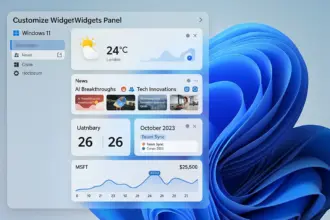 Customize Widgets Windows 11